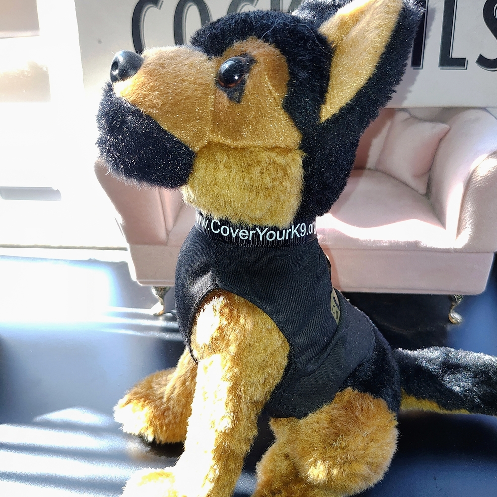 Plush Dog Toy - Black and Tan